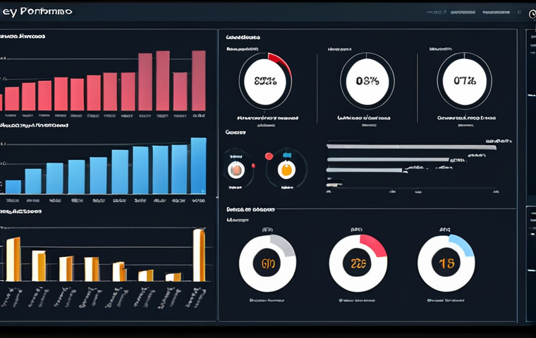 **

"A visually appealing dashboard displaying key performance indicators (KPIs) related to customer satisfaction and sales growth. The dashboard features charts, graphs, and gauges, with data points highlighting positive trends. In the background, a diverse team is collaborating and analyzing the information."

**